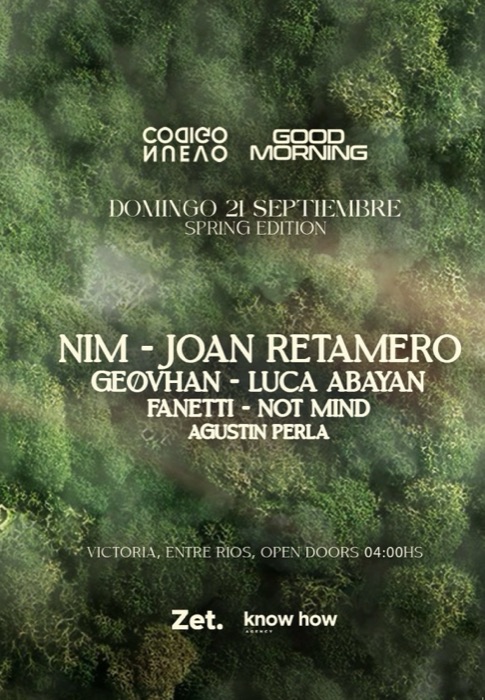 Flyer Código Nuevo × Good Morning
